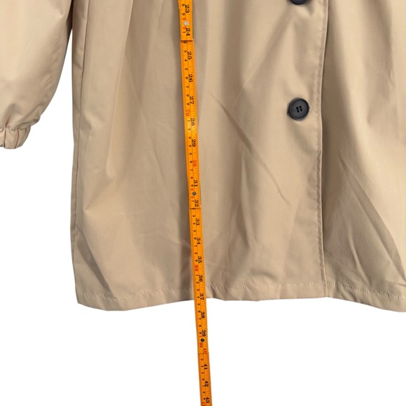 Paris Design Beige Hooded Trench Coat Women Oversized 5XL - Picture 5 of 5